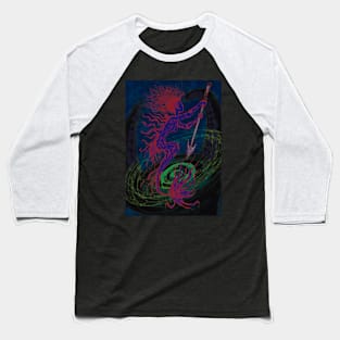 Red Blue Mermaid Baseball T-Shirt